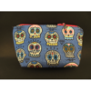 Pochette motif crânes mexicains