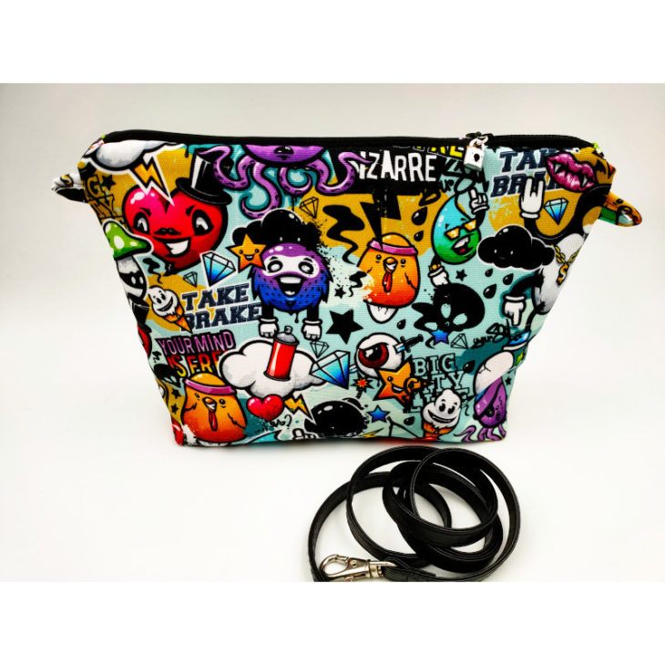Sac Fourre-tout Tom Of Finland Graffiti - Finlayson Coton Vert - Art Gay - Occasion