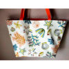 Sac plage blanc coquillages rouille