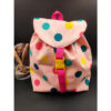 Sac à dos enfant maternelle rose motif pois