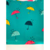 softshell motifs parapluie sur fonds vert