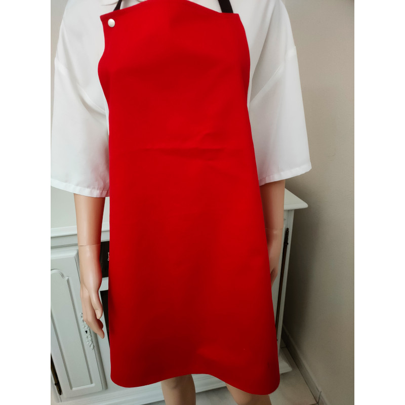 Tablier-rouge-uni