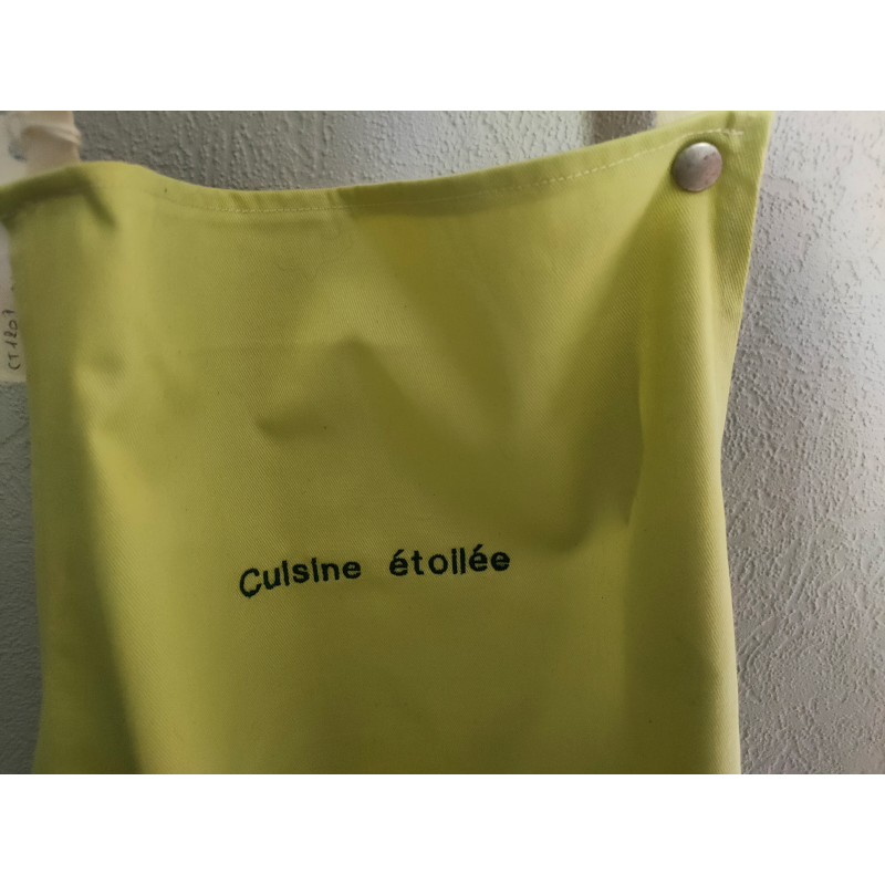 Tablier vert pâle Cuisine étoilée