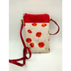 Sac pochette simili cuir rouge coquelicot Les sacs de Cath