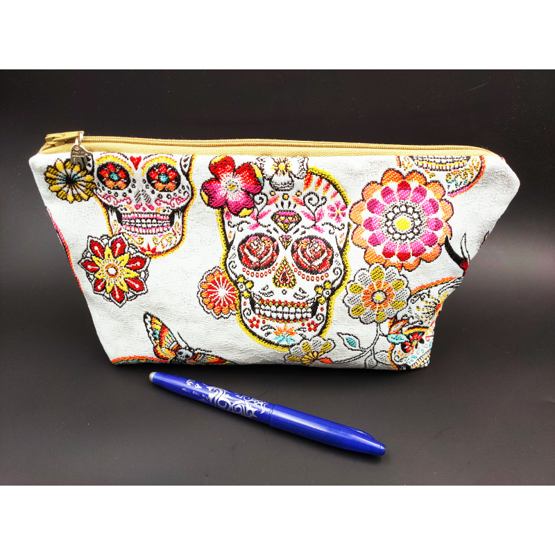 Pochette cranes mexicains fleuris verso