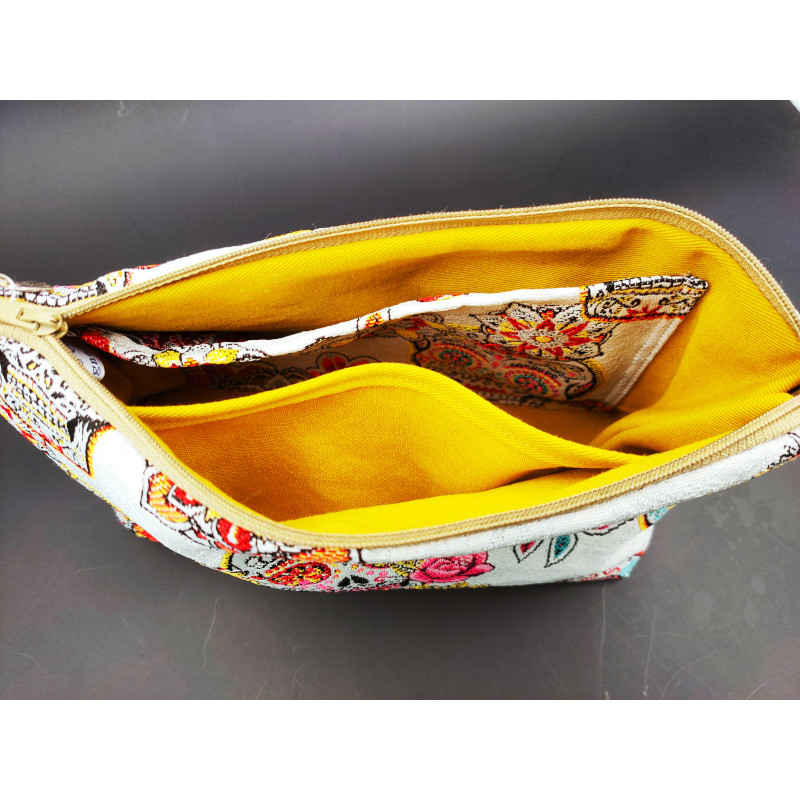 Pochette cranes mexicains fleuris intérieur